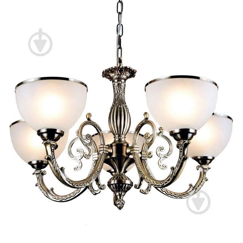 Люстра Victoria Lighting 5x40 Вт E27 бронза Gisele/SP5 - фото 1