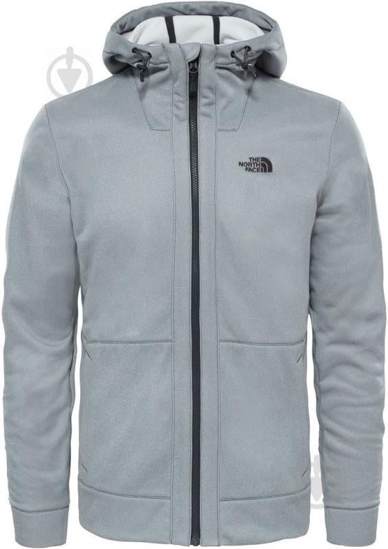 Джемпер THE NORTH FACE M_MITTELLEGI_FULL_ZIP_HOODIE T0A0UBDYX р. S светло-серый - фото 1