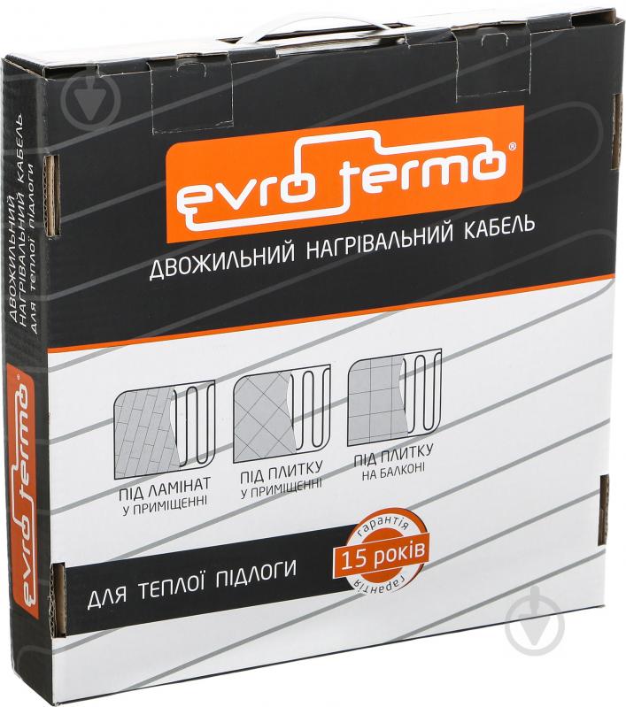 Нагрівальний кабель Evro-Termo 15, 2,2–3,6 кв.м - фото 5