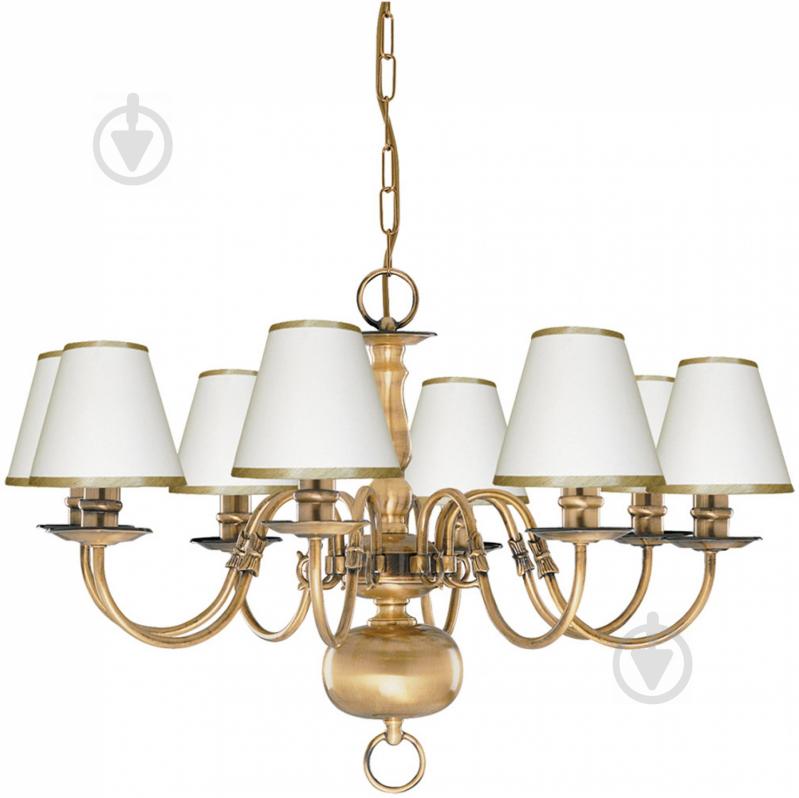 Люстра подвесная Arte Lamp FLEMISH 8xE14 античная бронза A1020LM-8AB - фото 1