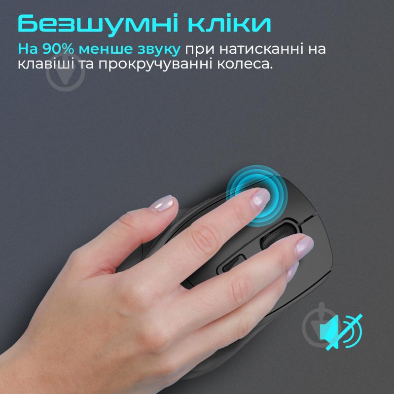 Мышь Promate Samit Wireless black (samit.black) - фото 2