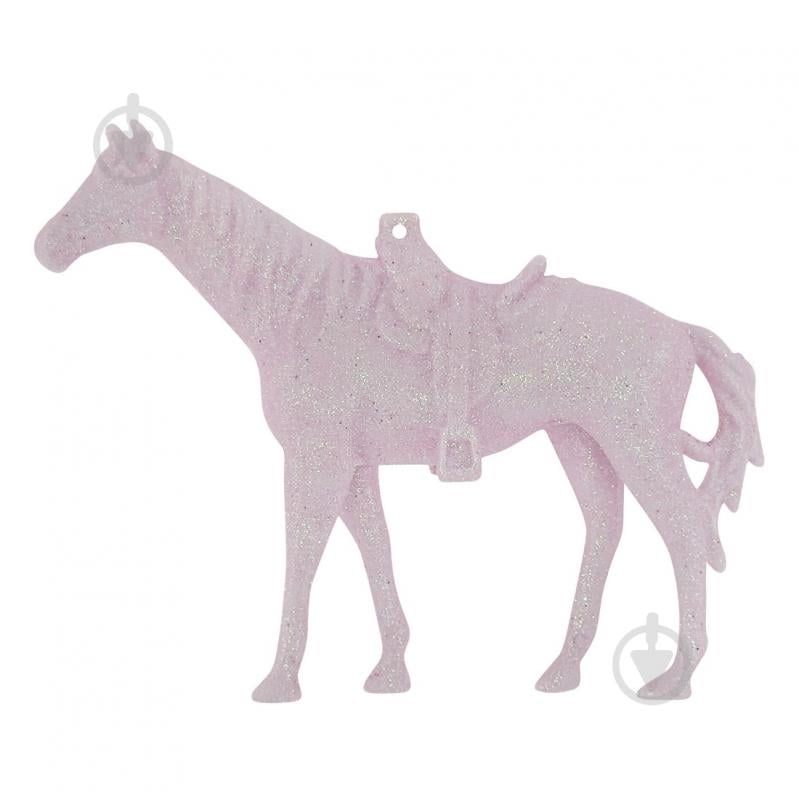 Украшение новогоднее MIS LT Лошадь 10 см розовый - фото 1 Украшение новогоднее MIS LT Лошадь 10 см розовый - фото 1