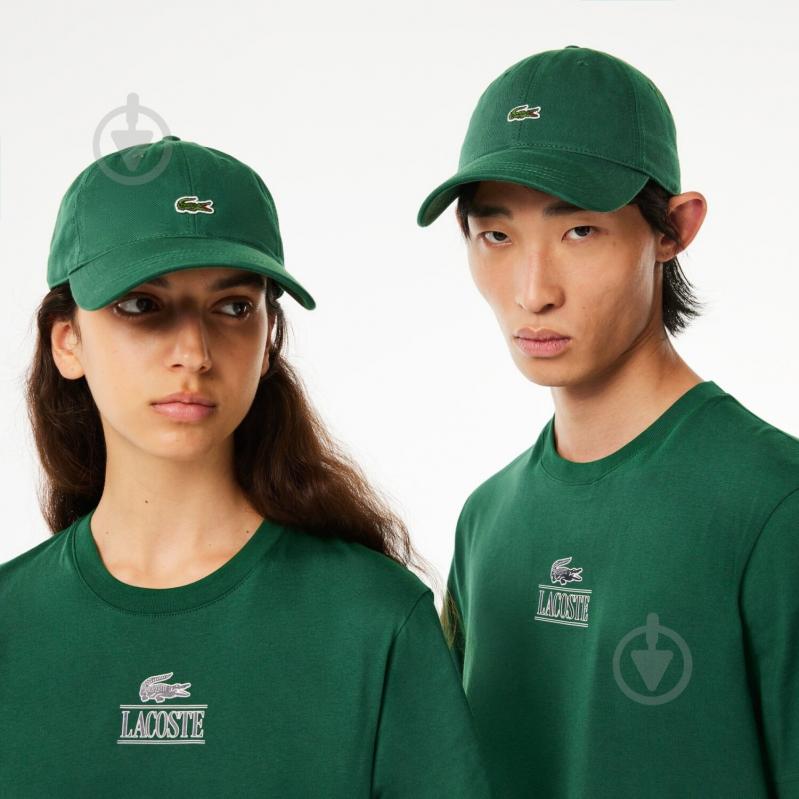 Кепка Lacoste RK0491-132 one size зеленый - фото 4