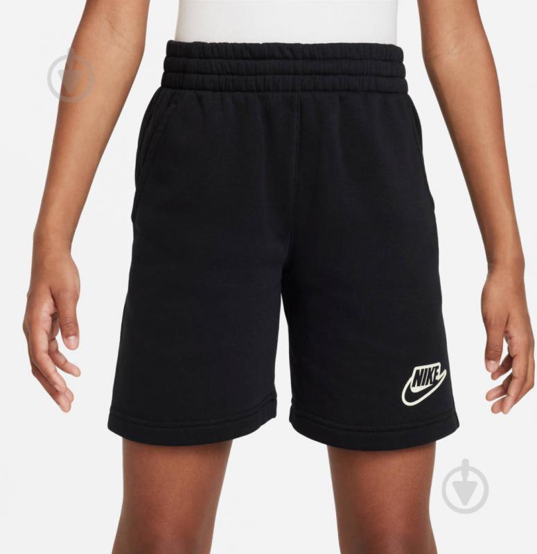 Шорты Nike K NSW CLUB+SHORT CREATE FD3208-010 р. XS черный - фото 2