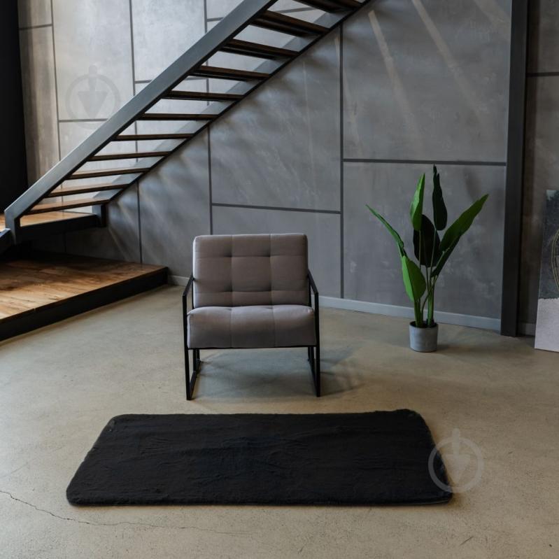 Ковер Dariana Elegant темно-серый 75x150 см - фото 2