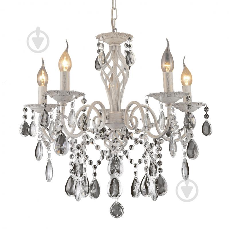 Люстра Victoria Lighting 5x40 Вт E14 белый Barbara/SP5 - фото 1 Люстра Victoria Lighting 5x40 Вт E14 белый Barbara/SP5 - фото 1