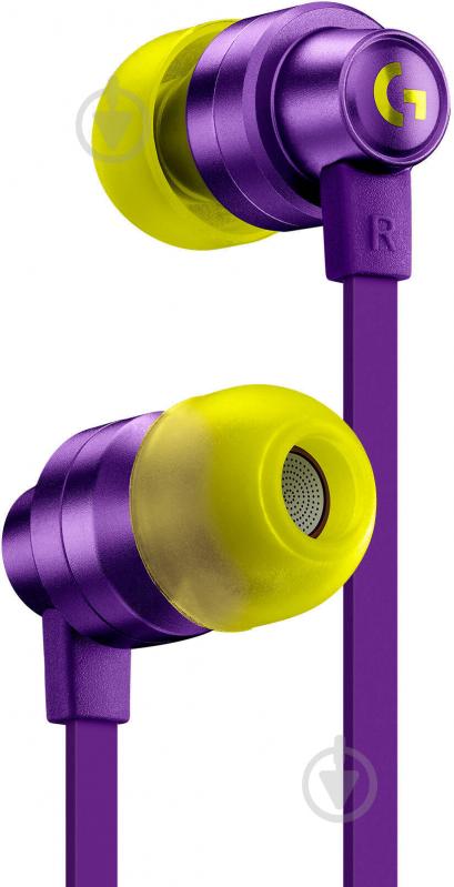 Наушники Logitech G333 purple (981-000936) Gaming Earphones - фото 1