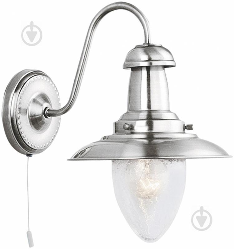 Бра Arte Lamp Fisherman 1x60 Вт E27 матовый хром A5518AP-1SS - фото 1