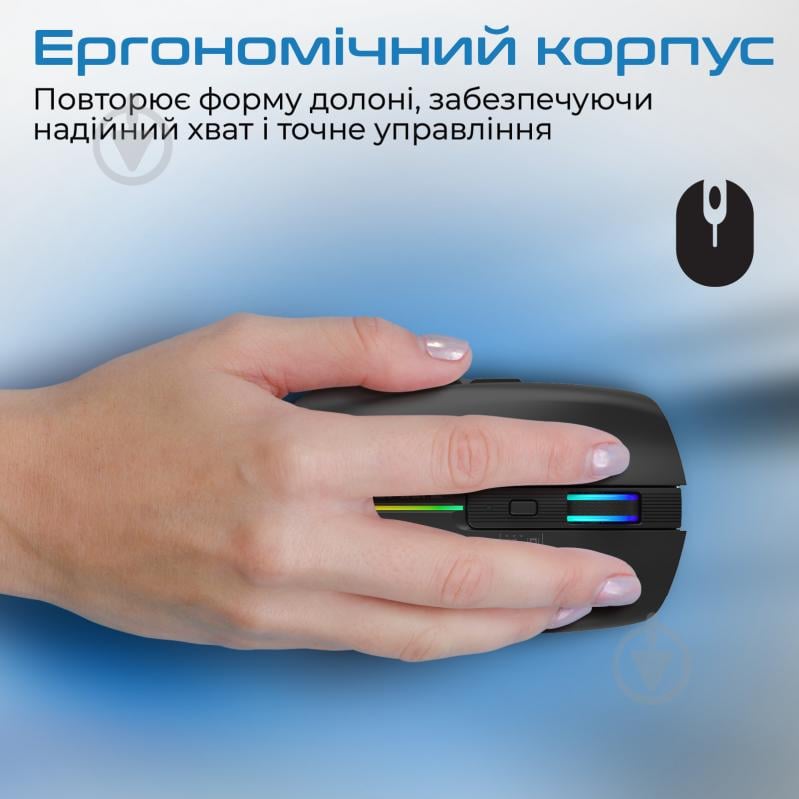 Мышь Promate Kitt Wireless black (kitt.black) - фото 2