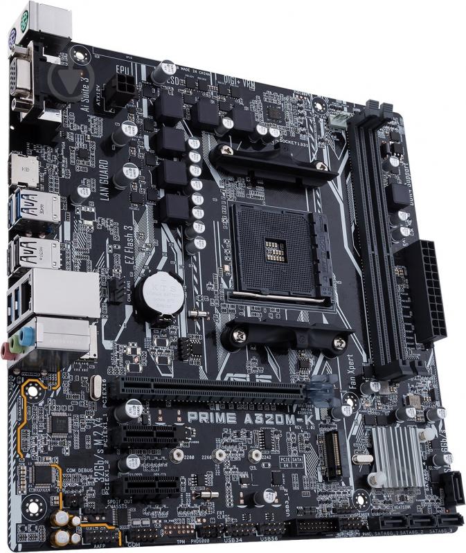 Материнская плата Asus 90MB0TV0-M0EAY0 (Socket AM4, AMD A320, micro ATX) - фото 3