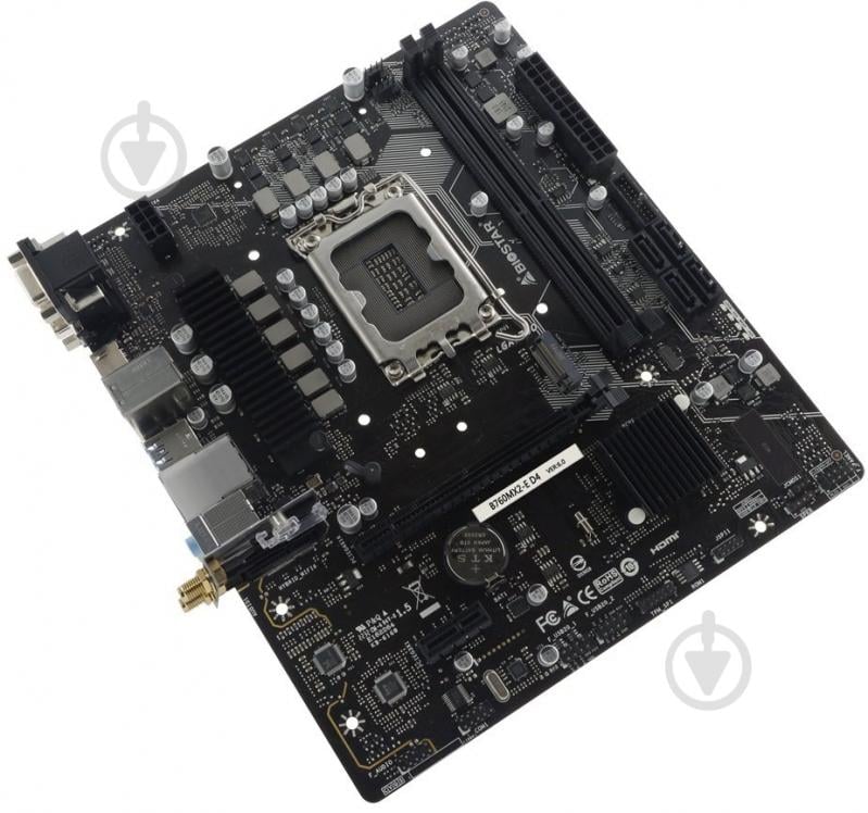 Материнська плата Biostar B760MX2-E D4 (Socket 1700, Intel B760, micro ATX) - фото 2