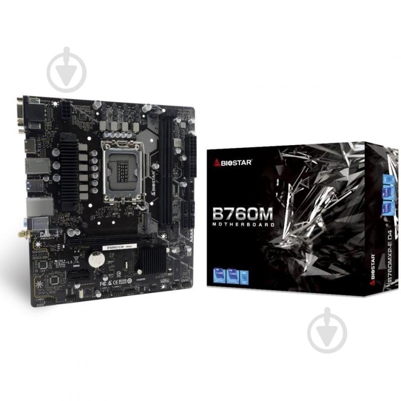 Материнська плата Biostar B760MX2-E D4 (Socket 1700, Intel B760, micro ATX) - фото 4