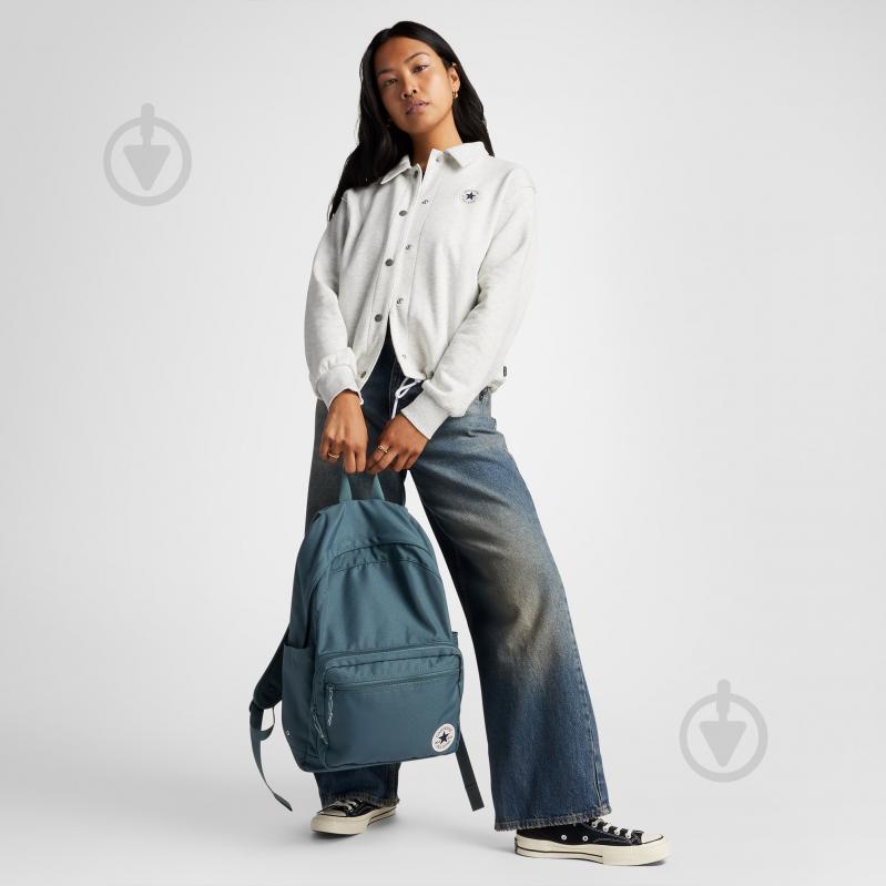 Рюкзак Converse GO 2 BACKPACK 10020533-384 24 л зеленый - фото 8