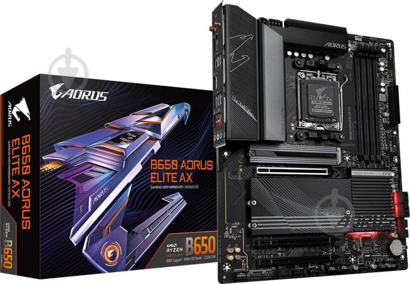 Материнская плата Gigabyte B650 AORUS ELITE AX (Socket AM5, AMD B650, ATX) - фото 5 Материнская плата Gigabyte B650 AORUS ELITE AX (Socket AM5, AMD B650, ATX) - фото 5