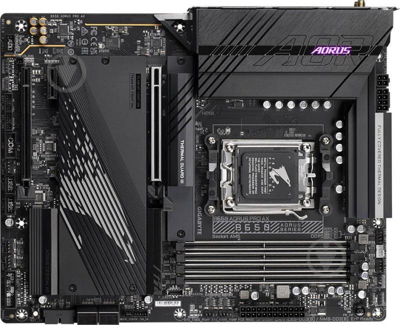 Материнська плата Gigabyte B650 AORUS PRO AX (Socket AM5, AMD B650, ATX) - фото 5