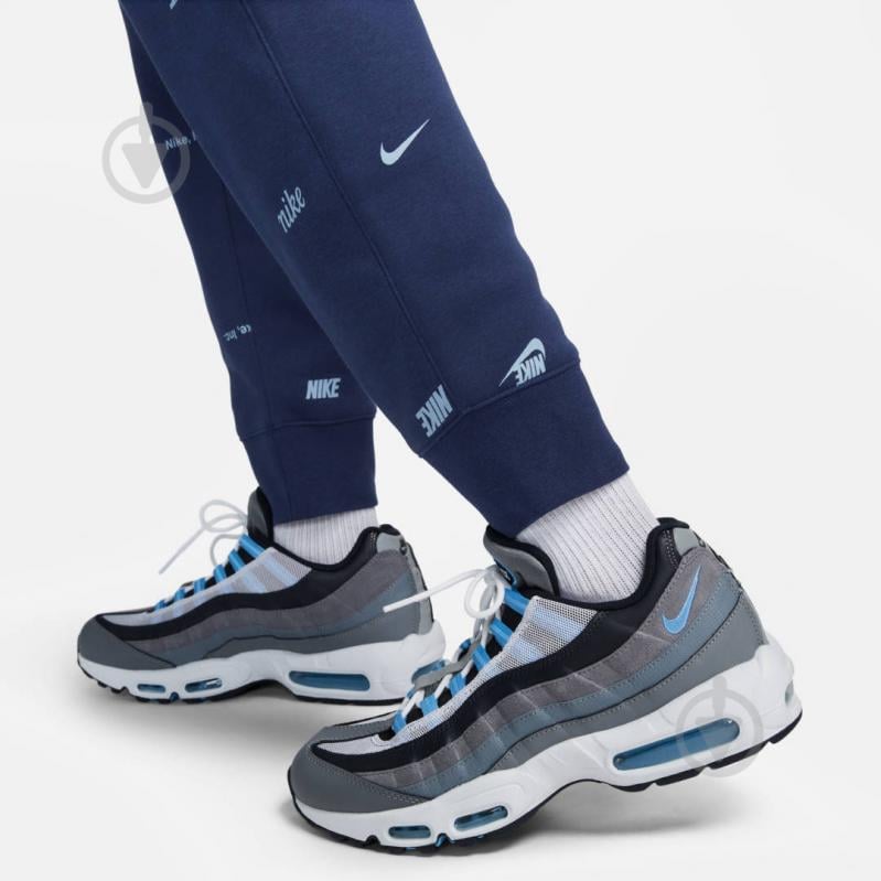 Штани Nike M NK CLUB+ BB JGGR AOP FB7437-410 р. L синій - фото 4