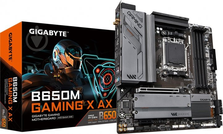 Материнська плата Gigabyte B650M GAMING X AX (Socket AM5, AMD B650, micro ATX) - фото 5