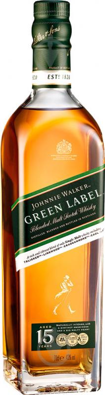 Віскі Johnnie Walker Green label 15 років витримки 0,7 л - фото 2