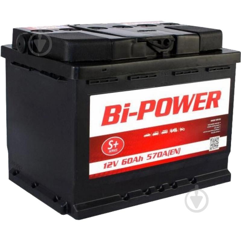 Аккумулятор автомобильный BI-Power S+ 60Ah 570A 12V KLVRW06001 «+» слева (KLVRW06001) - фото 1