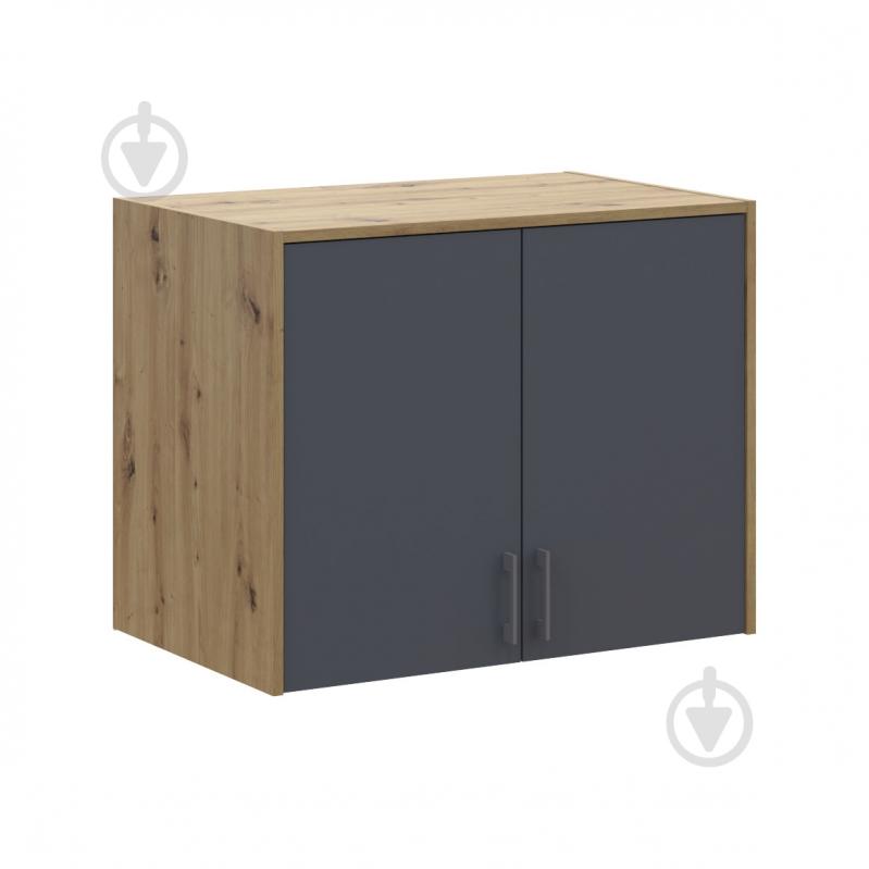 Шафа верхня Doros Антресоль Висока 2ДСП 650х820х520 мм дуб артізан / графіт - фото 6 Шафа верхня Doros Антресоль Висока 2ДСП 650х820х520 мм дуб артізан / графіт - фото 6