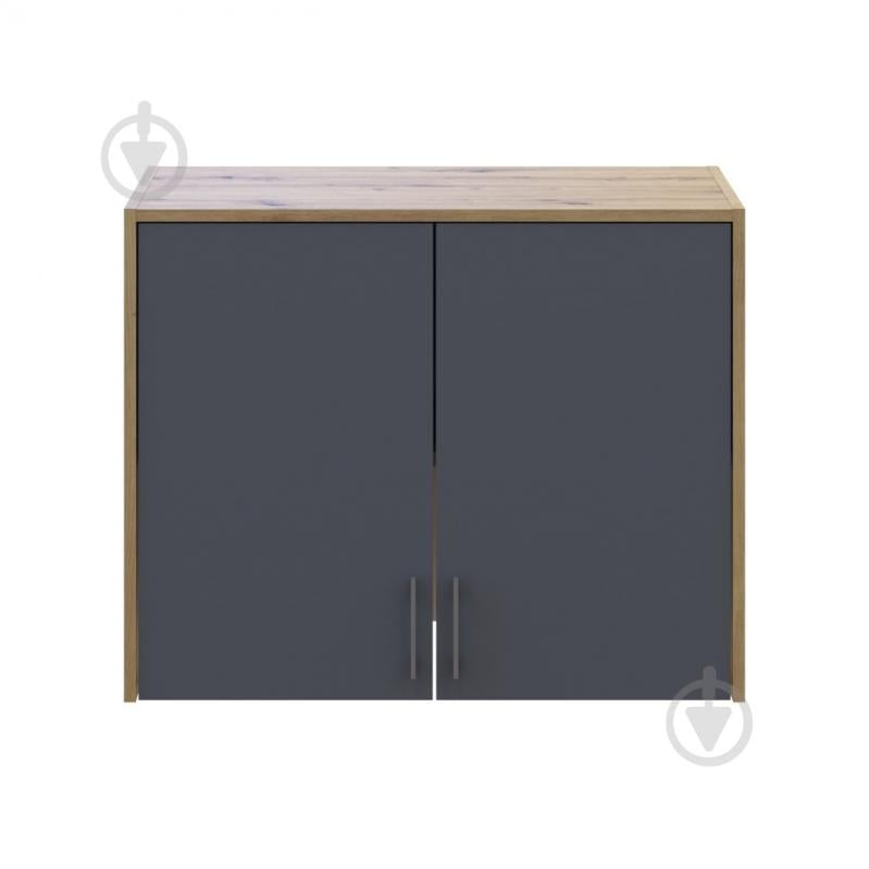 Шафа верхня Doros Антресоль Висока 2ДСП 650х820х520 мм дуб артізан / графіт - фото 4 Шафа верхня Doros Антресоль Висока 2ДСП 650х820х520 мм дуб артізан / графіт - фото 4