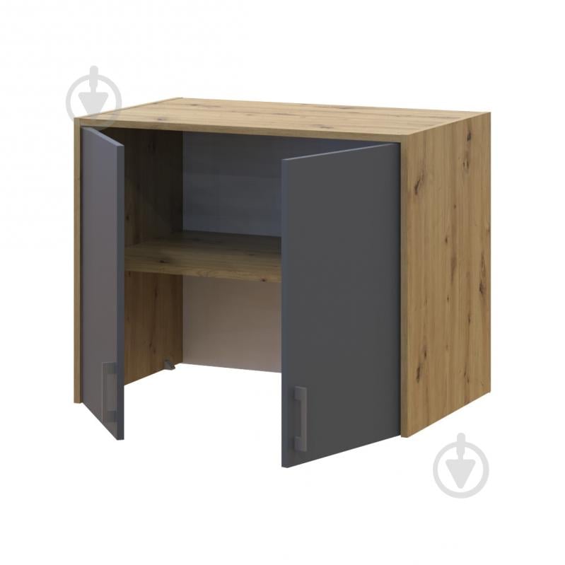 Шафа верхня Doros Антресоль Висока 2ДСП 650х820х520 мм дуб артізан / графіт - фото 2 Шафа верхня Doros Антресоль Висока 2ДСП 650х820х520 мм дуб артізан / графіт - фото 2