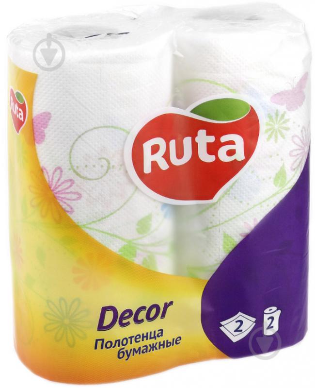 Бумажные полотенца Ruta Декор двухслойная 2 шт. - фото 1