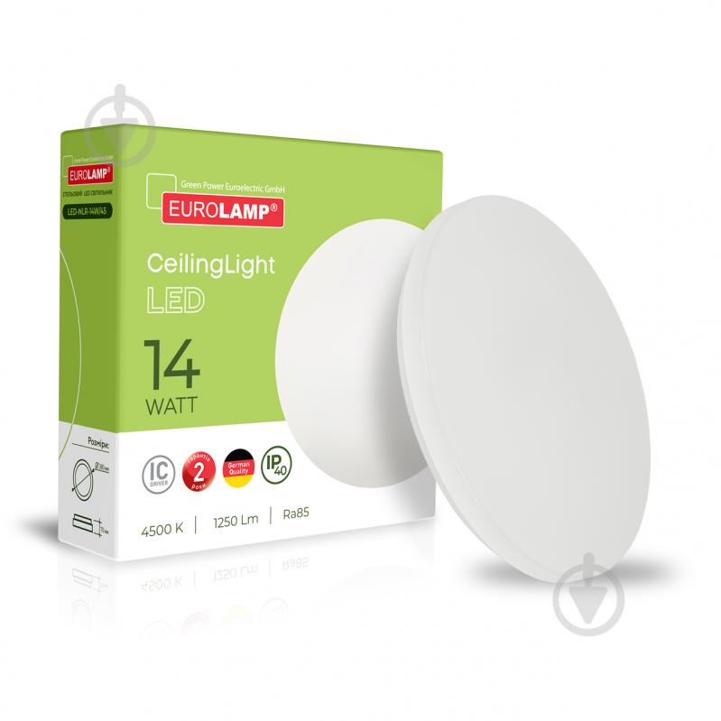 Світильник світлодіодний Eurolamp New 14 Вт білий LED-NLR-14W/45 - фото 1