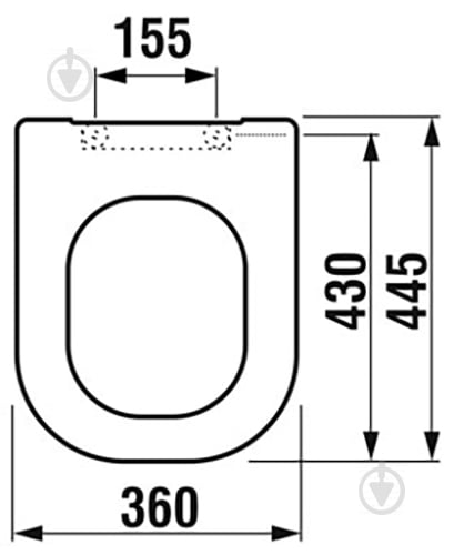 Сиденье для унитаза с крышкой Jika Olymp Deep H8936113000631 - фото 3