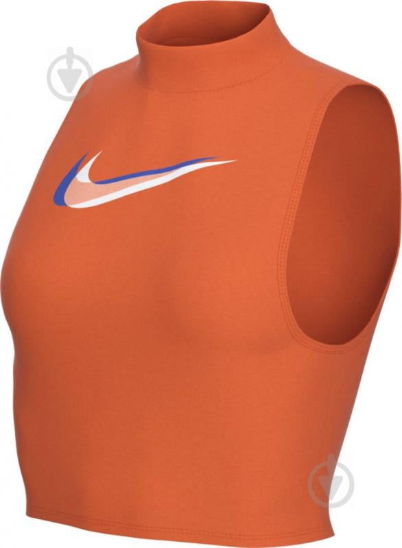 Майка Nike W NSW TANK MOCK PRNT DM4602-869 р.XS оранжевый - фото 1