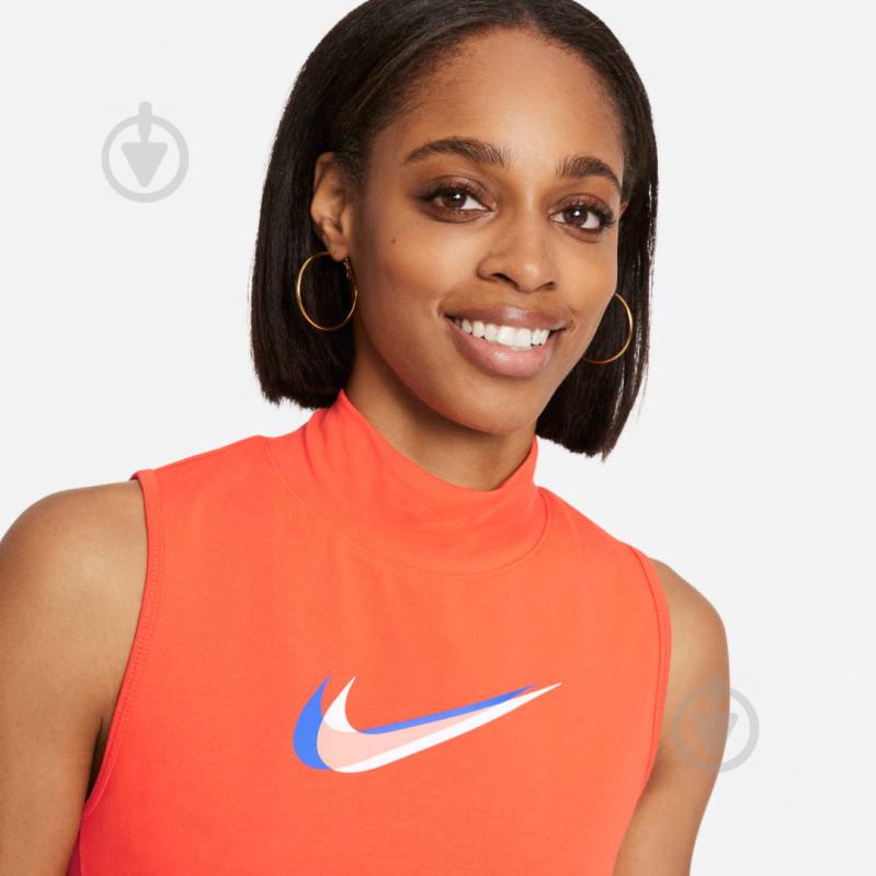 Майка Nike W NSW TANK MOCK PRNT DM4602-869 р.XS оранжевый - фото 4