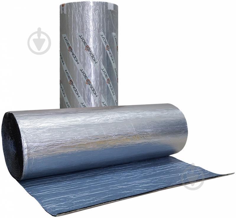 Шумоизоляционный каучук Rubber C фольгированый самоклеющийся 6 мм Normaizol - фото 3