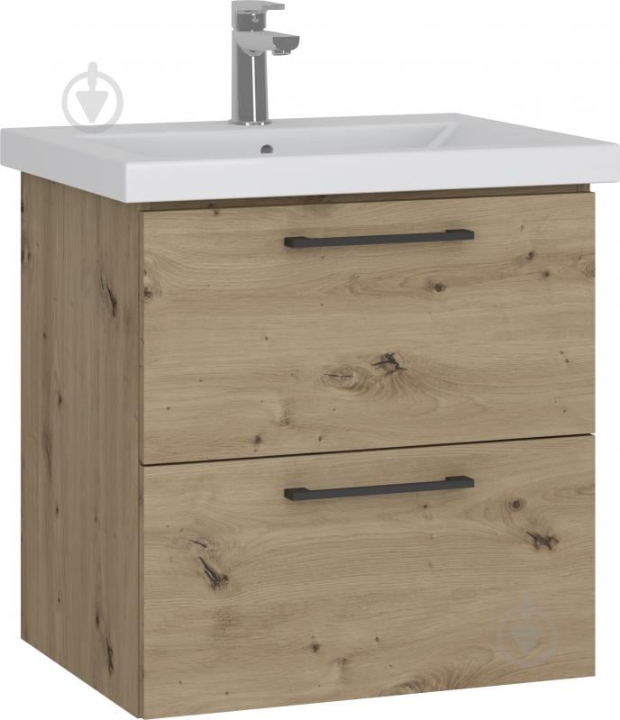 Тумба консольная Грейд Niks дуб артизан под умывальник Como 60 - фото 1