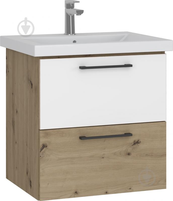 Тумба консольна Грейд Niks дуб артізан/німфея альба під умивальник Como 60 - фото 1 Тумба консольна Грейд Niks дуб артізан/німфея альба під умивальник Como 60 - фото 1