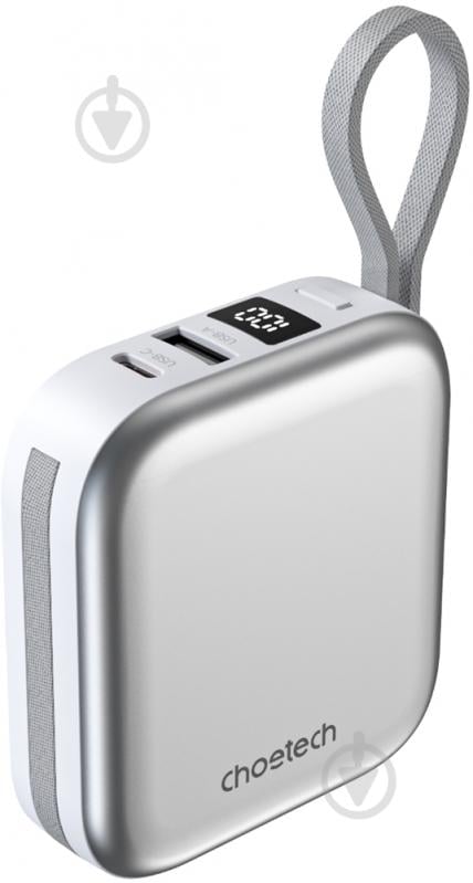Повербанк Choetech 10000 mAh white (B697C-WHSL) - фото 2