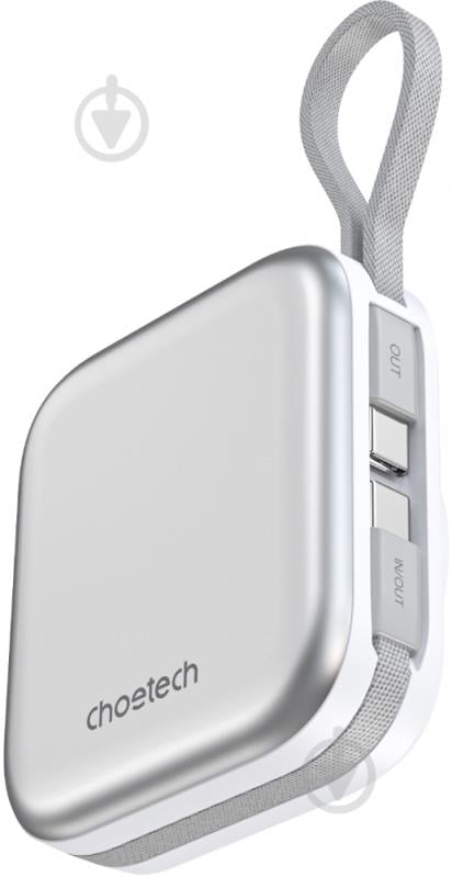 Повербанк Choetech 10000 mAh white (B697C-WHSL) - фото 3