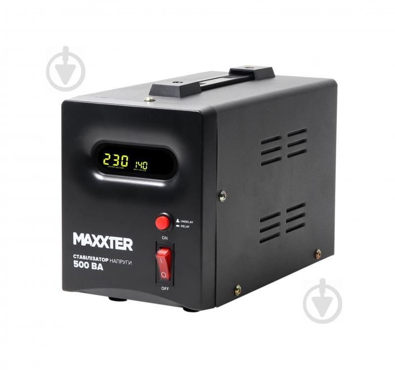 Стабілізатор напруги Maxxter 500 ВА MX-AVR-S500-01 - фото 1