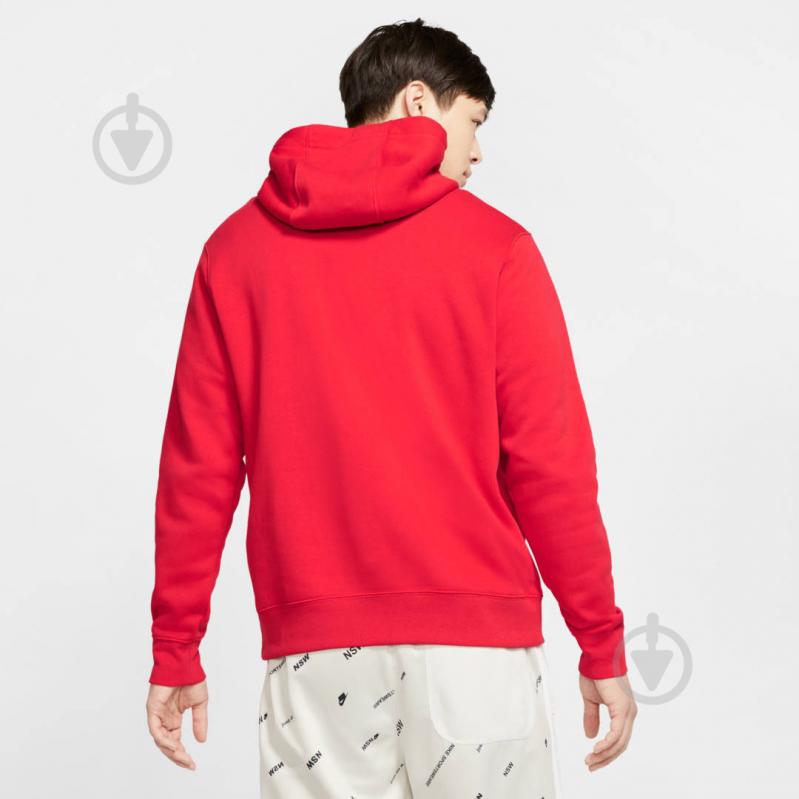 Джемпер Nike M NSW CLUB HOODIE PO BB BV2654-657 р.2XL красный - фото 2