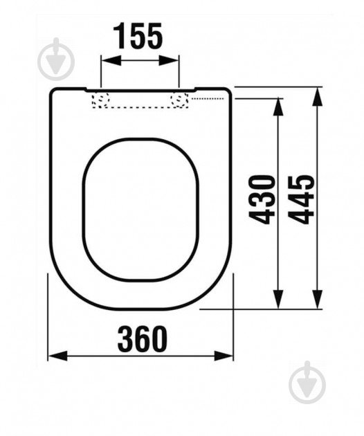 Сидіння для унітаза з кришкою Jika Olymp Deep H8936103000631 - фото 2