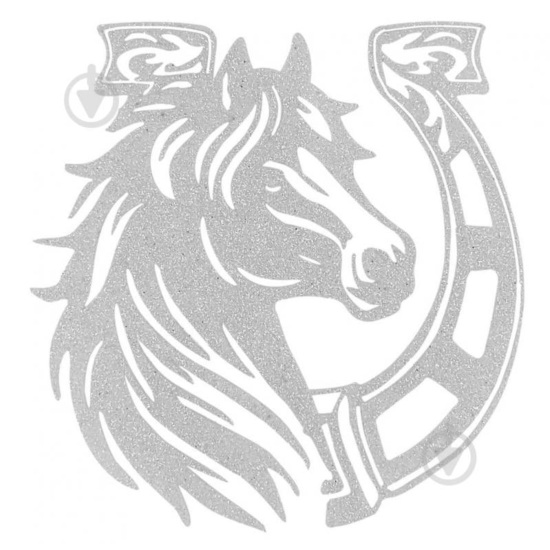 Подвеска MIS LT Лошадь-подкова 12 см белый - фото 1