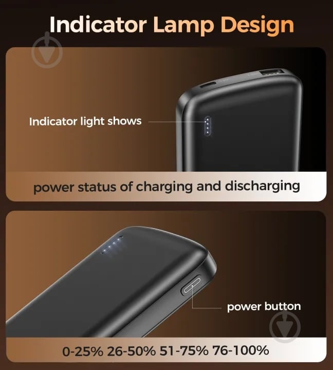 Повербанк Choetech 10000 mAh black (B850-ACBK) - фото 8