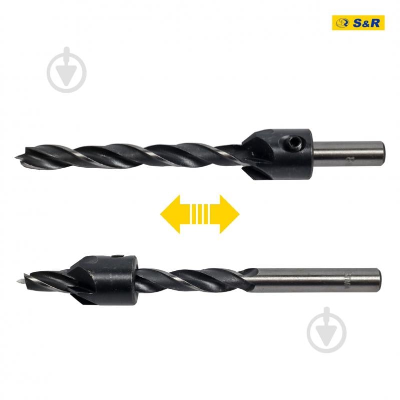 Набір свердел по дереву S&R Meister із зенкером 3-10 мм 7 шт. 216900007 - фото 8 Набір свердел по дереву S&R Meister із зенкером 3-10 мм 7 шт. 216900007 - фото 8