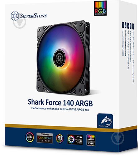 Вентилятор для корпуса SilverStone Shark Force SF140B ARGB (SST-SF140B-ARGB) - фото 13