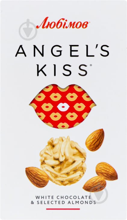 Шоколадні цукерки Millennium Любімов Angel's kiss білі з мигдалем рисовими кульками кокосовою стружкою 100 г (4820240031 - фото 2