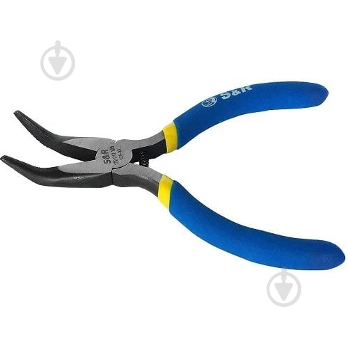 Плоскогубці S&R ECO міні 125x33 мм подовжені загнуті 172012125 - фото 1