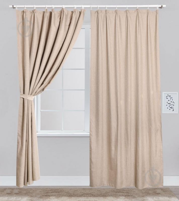 Штора Linen тауп 160х275 см La Nuit - фото 1