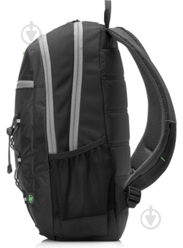 Рюкзак HP 15.6" black/green (1LU22AA) Active Backpack - фото 2 Рюкзак HP 15.6" black/green (1LU22AA) Active Backpack - фото 2