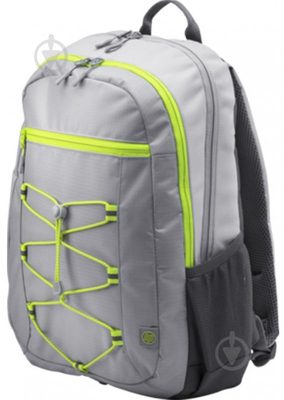 Рюкзак HP 15.6" grey/yellow (1LU23AA) Active Backpack - фото 1 Рюкзак HP 15.6" grey/yellow (1LU23AA) Active Backpack - фото 1