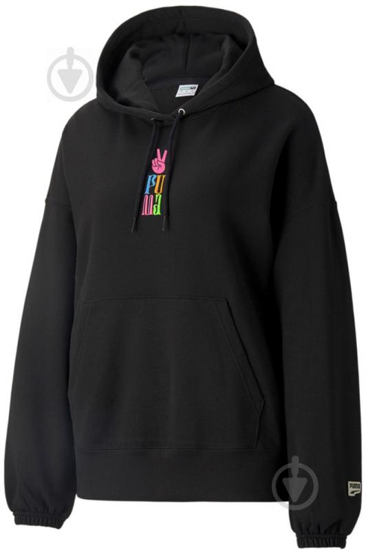 Худи Puma Downtown Graphic Hoodie 53167401 р. M черный - фото 1