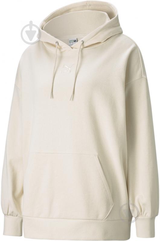 Худи Puma Classics Oversized Hoodie 53041299 р. M белый - фото 1